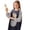 Black1-E, variant on Teen Art Smock Aprons For Painting Long Sleeve Black Smock Pair With A Pocket Art Smocks For Kids 9-12 Years For Child