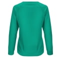 thumbnail image 5 of REORIAFEE Womens Sweatshirts Pullover Fall Outfits Clothes Long Sleeve Crew Neck Sweatshirt Solid Color Pullover Casual Y2k Trendy Fall Blouses Tops Womens Basic Top Green L, 5 of 5