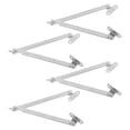 thumbnail image 4 of Shisuyan Charnières Fer Argent pour Armoire Meuble Garde-Robe Installation 4 Pcs 5.1X1.2X0.4In, 4 of 8