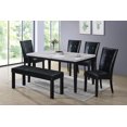 thumbnail image 2 of Aerys Lucky Faux Marble Top Dining Table, 2 of 4