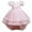 Pink, variant on Girls Dress Baby Girls Clothes Children's Dresses Sleeveless Princess Dress Flower Mesh Dress Burgundy