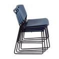 thumbnail image 5 of Regency Kobe 48 x 24 in. Flip-Top Training Nesting Table- Noble Oak, 2 Zeng Stack Chairs- Blue, 5 of 10