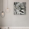thumbnail image 2 of Do Zebras Dream in Color by Will Bullas Canvas Art Print 30" x 30", 2 of 2