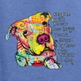 thumbnail image 2 of Colorful Pitbul | People Will Know How Large Your Soul | Dean Russo Art Animal Lover Men's T-Shirt, Vintage Heather Blue, Medium, 2 of 6