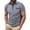 #Gray, variant on DPTALR Men's Solid Color Casual Fashion Lapel Button Pocket Short Sleeve Shirt,Light Blue,Big and Tall Men M