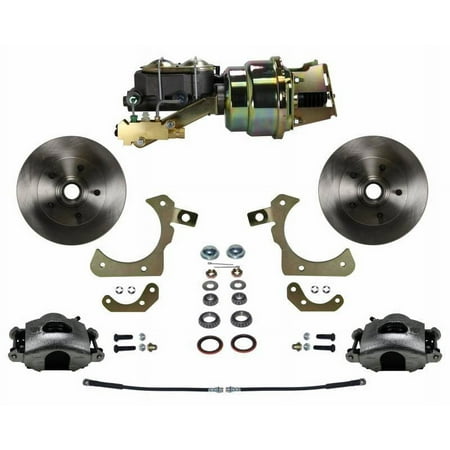 Leed Brakes Power Front Kit With Plain Rotors And Zinc Plated Calipers