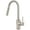 Brushed Nickel, variant on Pioneer Faucets 2Mt260 Motegi 1.5 GPM Single Hole Kitchen Faucet - PVD Brushed Gold