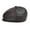 Dark Brown, variant on Black Newsboy Cap Men Winter Flat Hat Real Leather Cowhide Retro Thicken Warm Casual Male Octagonal Cap ,Fashion