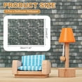 thumbnail image 2 of 3 Pcs Dollhouse Wallpaper,1:12 Self-Adhesive Roof Shingle(Black Gray), 2 of 6