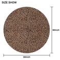 thumbnail image 6 of Brown and Black Leopard Print Round Tablecloth 60"x60",Wrinkle Wipeable Table Cloth for Kitchen Dining Room Picnic Patio Party, 6 of 6