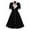 Black, variant on Women's 1950s Audrey Retro Rockabilly Dress Vintage Tea Length Dress 50's 60's A-Line Cocktail Party Prom Swing Dress
