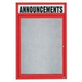 thumbnail image 3 of Aarco Products DCC4836RIR 36 in. W x 48 in. H Illuminated Enclosed Bulletin Board - Red, 3 of 3