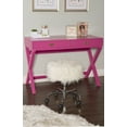 thumbnail image 2 of Linon Peggy 44" Writing Desk with 2 Drawers, Raspberry Pink, 2 of 15
