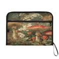 thumbnail image 7 of Accordion File Organizer with Zip Closure 13 Pockets Expanding File Folder Letter A4 Paper Document Organizer for Home Office Red Mushrooms, 7 of 7