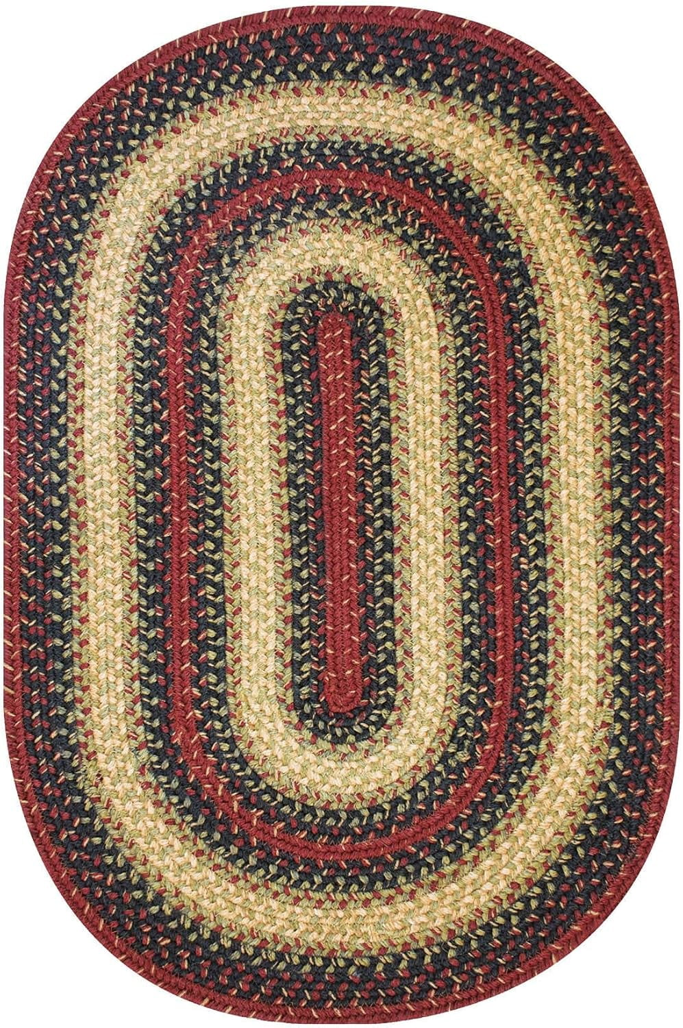 Homespice Highland Oval Rugs 6x9' Perfect Oval Rugs for Dining Room Table & Country Home Decor Bedroom, Your Choice of Jute Braided Rug for Lodge Style Decor