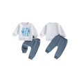 thumbnail image 2 of BemeyourBBs Baby Boy First Birthday Outfit Wild One Birthday 1st Birthday Clothes Long Sleeve Crewneck Animal Sweatshirt with Sweatpants Cute Infant Spring Fall Winter Clothes, 2 of 9