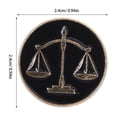 thumbnail image 2 of Hytrove 6Ud De Metal Justicia Para Traje Pin De Derecho Y Abogados, 2 of 8