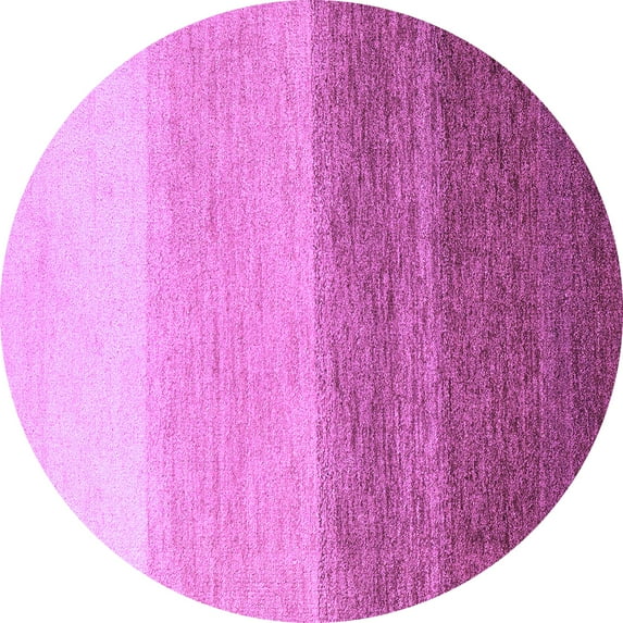 Ahgly Company Indoor Round Abstract Purple Modern Area Rugs, 7' Round