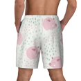 thumbnail image 2 of Lsque Mens Swim Trunks Cute Pigs Pattern - Bathing Suit Compression Liner - Beach Swim Shorts Swimwear - (S-3XL) - Stretch Quick Dry -Small, 2 of 9