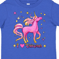 thumbnail image 4 of Inktastic I Love Unicorns- Pink and Yellow Boys or Girls Toddler T-Shirt, 4 of 5