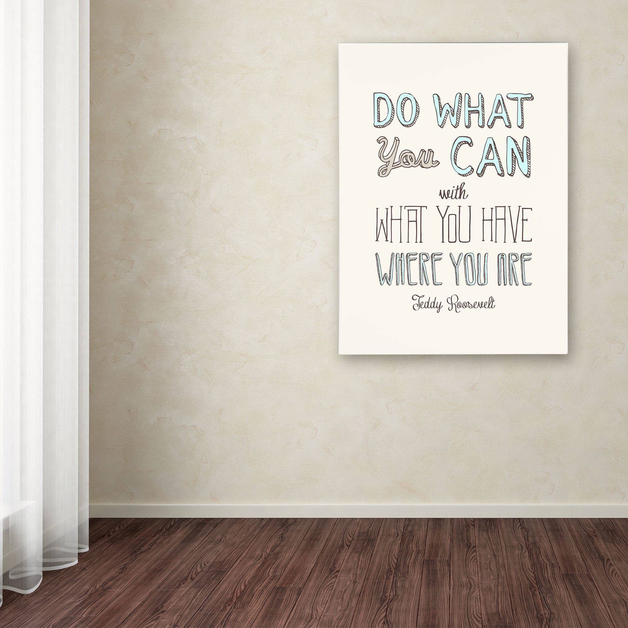 Trademark Fine Art "Do What You Can II" Canvas Art by Megan Romo