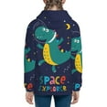 thumbnail image 6 of Naloa Dinosau Space Explorer Teenage Zipper Hoodie, Long Sleeve Zip Up Hoodies Casual Jackets Tops for 7-12 Years-Medium, 6 of 6