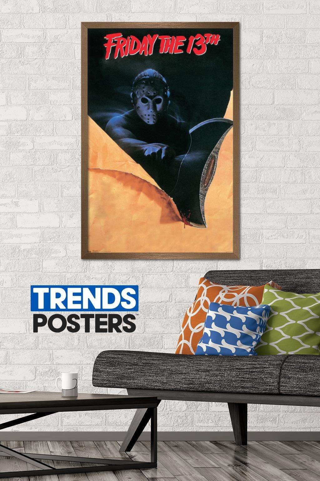 Friday The 13th - Slasher One Sheet Wall Poster, 22.375" x 34", Framed