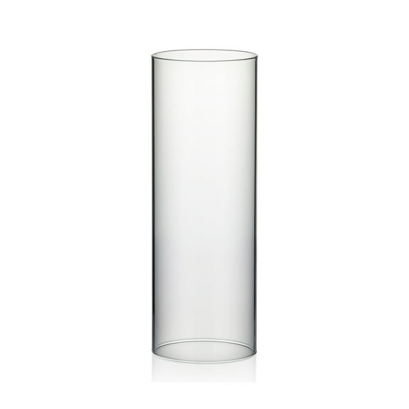 WGV Clear Hurricane Candle Shade Chimney Tube - 3.5" Wide x 10" Height, Good quality, Heavy Weighted Base - 1 Pc