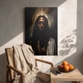 thumbnail image 5 of “Jesus with Golden Crown of Thorns (Sacred Tone)” Spiritual Canvas Wall Art Ready to Hang for Living Room and Bedroom, 5 of 8