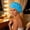 Dark Blue, variant on Women Solid Satin Sleep Bonnet Wide Elastic Band Hair Care Cap Soft Silky Night Hat for Sleeping Shower Salon Home Use Multiple Colors Available Yellow