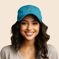 thumbnail image 3 of Dalix Martini Embroidered Cap Cotton Baseball Cute Cool Dad Hat Womens in Teal, 3 of 5