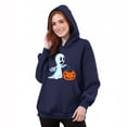 thumbnail image 6 of Pxxlle Hoodies for Women Cute Graphic Sweatshirts with Hood Plus Size Long Sleeve Holiday Pullover Tops with Pockets Navy XL, 6 of 6