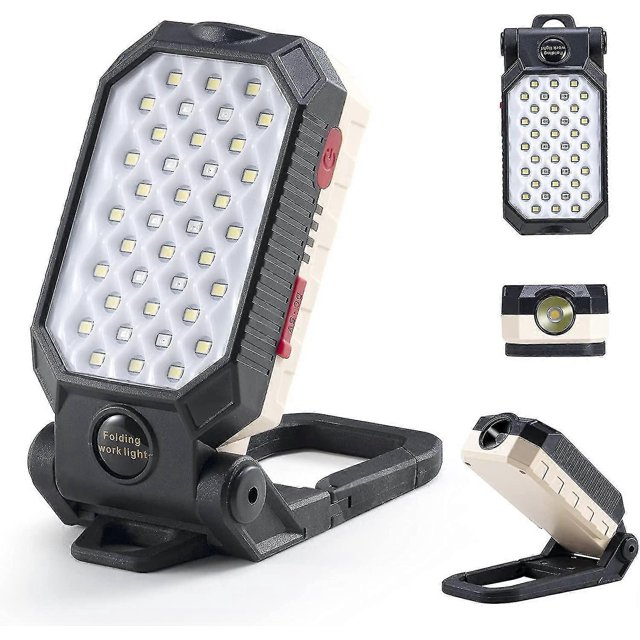 Rechargeable Work Light 1000 Lumens Led Work Light With 170 Adjustable Stand Hook Hanging Magnetic Torch Inspection Light For Auto Repair Household Ca