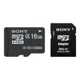 thumbnail image 2 of Sony SR16A4 - Flash memory card (microSDHC to SD adapter included) - 16 GB - Class 4 - microSDHC - for Action Cam-HDR-AS10, AS15; Cyber-shot DSC-HX10, HX200; Handycam HDR-CX740; XPERIA ZR, 2 of 4