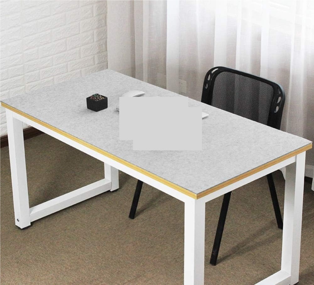 Felt Desk Mat Gaming Mouse Pad Not-Slip Anti-scalding Desktop Protector Large Office Writing Desk Mat Durable Home-Gray 120x60cm(47x24inch)