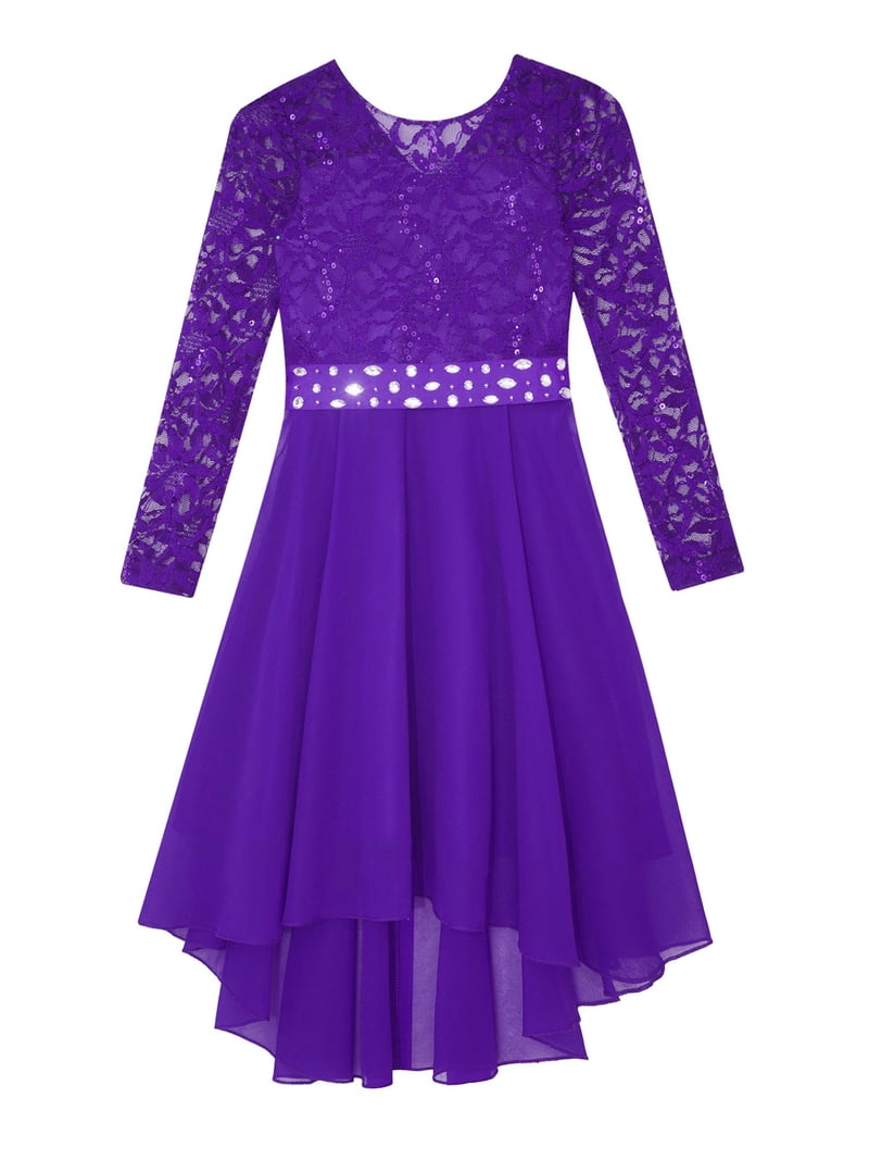 CHICTRY Kids Flower Girl Dress Ball Gown Chiffon Knee Length Dress for Wedding Bridesmaid Birthday Party Purple 6 - Walmart.com CHICTRY Kids Flower Girl Dress Ball Gown Chiffon Knee Length Dress for Wedding Bridesmaid Birthday Party Purple 6 - Walmart.com