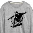thumbnail image 3 of Instant Message - Skateboarding - Spray Painted Skater - Toddler & Youth Long Sleeve T-Shirt, 3 of 6