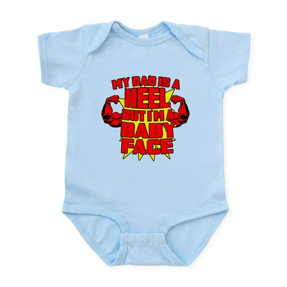 CafePress - My Dad Is A Heel Infant Bodysuit - Baby Light Bodysuit, Size Newborn - 24 Months