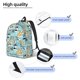 thumbnail image 3 of Disketp Dogs Mochila de Lona Estampada, Mochila Escolar de Viaje Ligera para Estudiantes y Portátil-Medium, 3 of 5