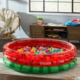 thumbnail image 3 of Intex 66" Round Inflatable Kids Swimming & Wading Watermelon Pool (6 Pack), 3 of 12