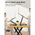thumbnail image 2 of Laptop Stand for Desk Adjustable Height, Telescopic Computer Stand with Pull Out Design Ergonomic Laptop Riser Fits All Laptops 10-17"-Gray, 2 of 9