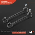 thumbnail image 3 of A-Premium 2Pcs Rear Lower Forward Control Arm with Ball Joint Compatible with Hyundai Elantra 2007-2012 L4 2.0L, Replaces# 552501H000, 552502H000, 3 of 9