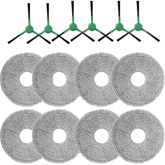 Vacuum Replacement Parts Side Brushes Mopping Cloths Mop PadCompatible with iRobot Roomba Plus 505/405 Combo Robot Vacuum Cleaner System Accessories