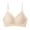 Beige, variant on Tbopshirt Bras for Women Wireless Push Up Bra with Comfortable Fixed Cups and Shoulder Straps.