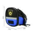 thumbnail image 3 of Xihbxyly Bolsa Trasera para Bicicleta, Diseño Reflectante, Hebilla de Liberación Rápida, Impermeable y Duradera, Fácil de Instalar, Conducción Nocturna Segura, Tela Azul 1680D, Uso Diario, 11,4 X 9,4, 3 of 7