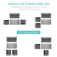 thumbnail image 3 of Best Choice Products 4-Piece Outdoor Wicker Patio Conversation Furniture Set w/ Table, Cushions - Gray/Gray, 3 of 8