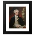 thumbnail image 2 of Mather Brown 15x18 Black Modern Framed Museum Art Print Titled - Thomas Jefferson, 2 of 5