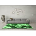 thumbnail image 3 of Ahgly Company Indoor Square Abstract Emerald Green Modern Area Rugs, 7' Square, 3 of 4