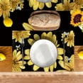 thumbnail image 2 of Manteles individuales con diseño de hortensias y girasoles de acuarela de 30 x 45 cm (4 unidades) y camino de mesa de 33 x 183 cm (13 x 72 pulgadas), decoración de mesa de comedor para cocina,, 2 of 7
