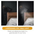 thumbnail image 6 of Black Pleated Fabric Lamp Shade with Iron Trim for Table Lamps, Chandeliers, Wall and Floor Lamps, Elegant Lighting Decor, 6 of 7